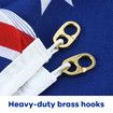 Australian Aussie Flag Australia Anzac Day OZ Outdoor 1800x900mm AU Olympics Banner Heavy Duty Spun Polyester Brass Hooks