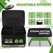 2 Layers Golf Trunk Organizer,Golf Accessories,Waterproof and Durable Golf Storage Bag,Golf Organizer for Car,Golf Gifts for Dad/Father/Grandpa (Black)
