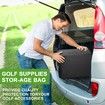 2 Layers Golf Trunk Organizer,Golf Accessories,Waterproof and Durable Golf Storage Bag,Golf Organizer for Car,Golf Gifts for Dad/Father/Grandpa (Black)