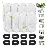 Cat Water Fountain Filters, 8 Pack Replacement Filters and Pre Filter Sponges