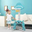 Kids Basketball Hoop Stand Set 5 in 1 Activity Centre Golf Game Ring Toss Football Gate Adjustable Indoor Outdoor Playset