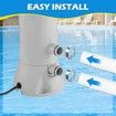 Hose Pool 2 Pcs 1.25Inch 1.5 Metres Replacement Accessory Pump Intex Compatible Vacuum Filter 330 GPH 530 GPH 1000 GPH Ground White Tool
