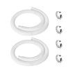 Hose Pool 2 Pcs 1.25Inch 1.5 Metres Replacement Accessory Pump Intex Compatible Vacuum Filter 330 GPH 530 GPH 1000 GPH Ground White Tool