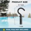 Hook for All Robotic Pool Cleaner, Pool Accessories Hook Customized for Pool Vacuum Robot Including Cordless, Above Ground and Underwater,Attaches to Telescopic Poles