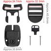 Latches Hot Tub Cover Clips Spa Replacement 8 Set Lock Straps Keys Hardware Accessories 50x46mm Fixing Kit Outdoor Pool Safety