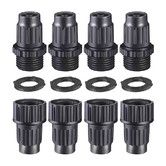 4Pack Expandable Garden Hose Repair Kit, Plastic Flex Hose Repair Kit, Male and Female Hose End Repair Fittings/Connector