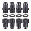 4Pack Expandable Garden Hose Repair Kit, Plastic Flex Hose Repair Kit, Male and Female Hose End Repair Fittings/Connector