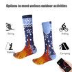 Rechargeable Heated Socks for Men Women Washable Electric Thermal Warming Socks with APP Remote Control for Winter Biking Skiing Outdoors Fishing Camping (Blue)
