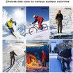 Rechargeable Heated Socks for Men Women Washable Electric Thermal Warming Socks with APP Remote Control for Winter Biking Skiing Outdoors Fishing Camping (Blue)