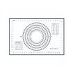24 x 16 Inches Silicone Pastry Baking Mat Non Slip Pastry Mat with Measurement for Rolling Dough Counter Cookies Pie, Easy to Transfer Sourdough Bread (Black)