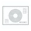 28 x 20 Inches Silicone Pastry Baking Mat Non Slip Pastry Mat with Measurement for Rolling Dough Counter Cookies Pie, Easy to Transfer Sourdough Bread (Black)