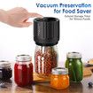 Vacuum Sealer Mason Jar Electric Cordless Handheld Wide Regular Mouth Food Storage Canning LED Screen Portable