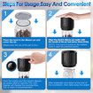 Vacuum Sealer Mason Jar Electric Cordless Handheld Wide Regular Mouth Food Storage Canning LED Screen Portable