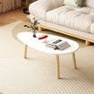 Modern Coffee Table Sofa Bed Side Cocktail Tea Cafe Center Corner Wood Furniture for Small Living Dining Sitting Room