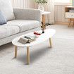 Modern Coffee Table Sofa Bed Side Cocktail Tea Cafe Center Corner Wood Furniture for Small Living Dining Sitting Room