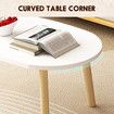 Modern Coffee Table Sofa Bed Side Cocktail Tea Cafe Center Corner Wood Furniture for Small Living Dining Sitting Room