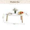 Modern Coffee Table Sofa Bed Side Cocktail Tea Cafe Center Corner Wood Furniture for Small Living Dining Sitting Room
