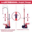 Baseball Tee Play Set Kids 3in1 Pitching Machine Adjustable Batting Retractable Bat 6 Balls Outdoor Toy Gifts Age 3 Plus Boys Girls