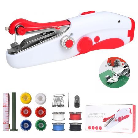 Handheld Sewing Machine,Mini Portable Electric Sewing Machine,Fast Stitch Suitable for Fabrics,Clothes,DIY Home Travel