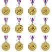 12 Pieces Gold Award Medals-Winner Medals Gold Prizes for Sports,Competitions,Party,Spelling Bees,Olympic Style,2 Inches