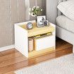Wooden Bedside Table Sofa Side End Nightstand Bedroom Living Room Furniture Storage Office Cabinet Organiser Drawer Shelf