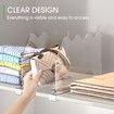 2Pcs Shelf Dividers For Closet Organization,Clear Closet Shelf Divider For Clothes Purses Separators For Bedroom,Kitchen,Cabinets,Bathroom