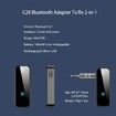 Bluetooth Transmitter Receiver Wireless Adapter, 3.5mm Aux Jack Stereo Audio Input Output for TV Car Headphone Speakers iPhone PC