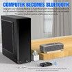 Bluetooth Transmitter Receiver LCD Screen Audio V5.0 Adapter 4-in-1 Wireless AUX Adapter TV Car PC Home Theater Speakers MP3 Player