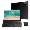 Tablet Android 10.1 Inch Pad 5G Wifi Fast 128GB Storage 6GB Memory LCD Bluetooth Keyboard Headset Holder Tech Black