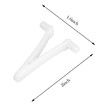 Pool Butterfly Clips V Clips Attachment Clips Replacement for Pool Spa Brush Leaf Rake Leaf Skimmer, 24 Pack