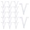 Pool Butterfly Clips V Clips Attachment Clips Replacement for Pool Spa Brush Leaf Rake Leaf Skimmer, 24 Pack