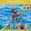 4K Underwater Camera Waterproof 32GB Card 48MP Autofocus Selfie Dual Screen Underwater Cameras for Snorkeling Digital Camera Birthday Christmas Holiday Gifts Yellow