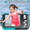 4K Underwater Camera 11FT Waterproof Camera with 32GB Card 48MP Autofocus Dual-Screen Selfie Underwater Camera Waterproof Compact Floatable Digital Camera (Blue)