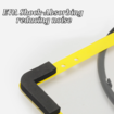 Portable Basketball Hoop Toys Kit Foldable Indoor Home Basketball Fans Sports Game Toy Set Color Yellow