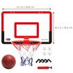 Portable Basketball Hoop Toys Kit Foldable Indoor Home Basketball Fans Sports Game Toy Set Color Red