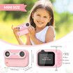 Kids Waterproof Digital Camera Underwater Camera for Snorkeling and Diving with 2.4In IPS Display USB Rechargeable Digital Camera for Videos and Photos with 32GB Card Pink