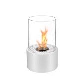 Tabletop Fire Pit Bowl,Portable Smokeless Solo Stove Table Top Firepit Fireplace, Camping Patio Balcony Home Decor Stove (White)