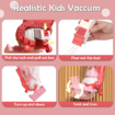 Kids Vacuum Toy with Real Suction Power, Real Function, Bright Light & Realistic Sounds