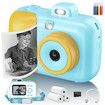 Kids Camera Instant Print for Girls Boys Age 3+ Kids Toys,12MP 1080P Kids Digital Cameras Christmas Birthday Gifts for Age3+ Girls,Toddler Camera Girls Toys (Blue)