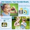 Kids Camera Instant Print for Girls Boys Age 3+ Kids Toys,12MP 1080P Kids Digital Cameras Christmas Birthday Gifts for Age3+ Girls,Toddler Camera Girls Toys (Blue)
