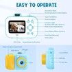 Kids Camera Instant Print for Girls Boys Age 3+ Kids Toys,12MP 1080P Kids Digital Cameras Christmas Birthday Gifts for Age3+ Girls,Toddler Camera Girls Toys (Blue)