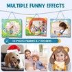 Kids Camera Instant Print for Girls Boys Age 3+ Kids Toys,12MP 1080P Kids Digital Cameras Christmas Birthday Gifts for Age3+ Girls,Toddler Camera Girls Toys (Blue)
