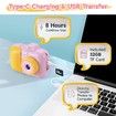 Kids Camera Instant Print for Girls Boys,12MP 1080P Kids Digital Cameras Christmas Birthday Gifts for Age3+,Camera Toys (Pink)