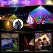 4-in-1 Camping String Lights Lantern 7 Modes, Waterproof Rechargeable Flashlight Outdoor Hiking Decorative Lights