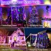 4-in-1 Camping String Lights Lantern 7 Modes, Waterproof Rechargeable Flashlight Outdoor Hiking Decorative Lights