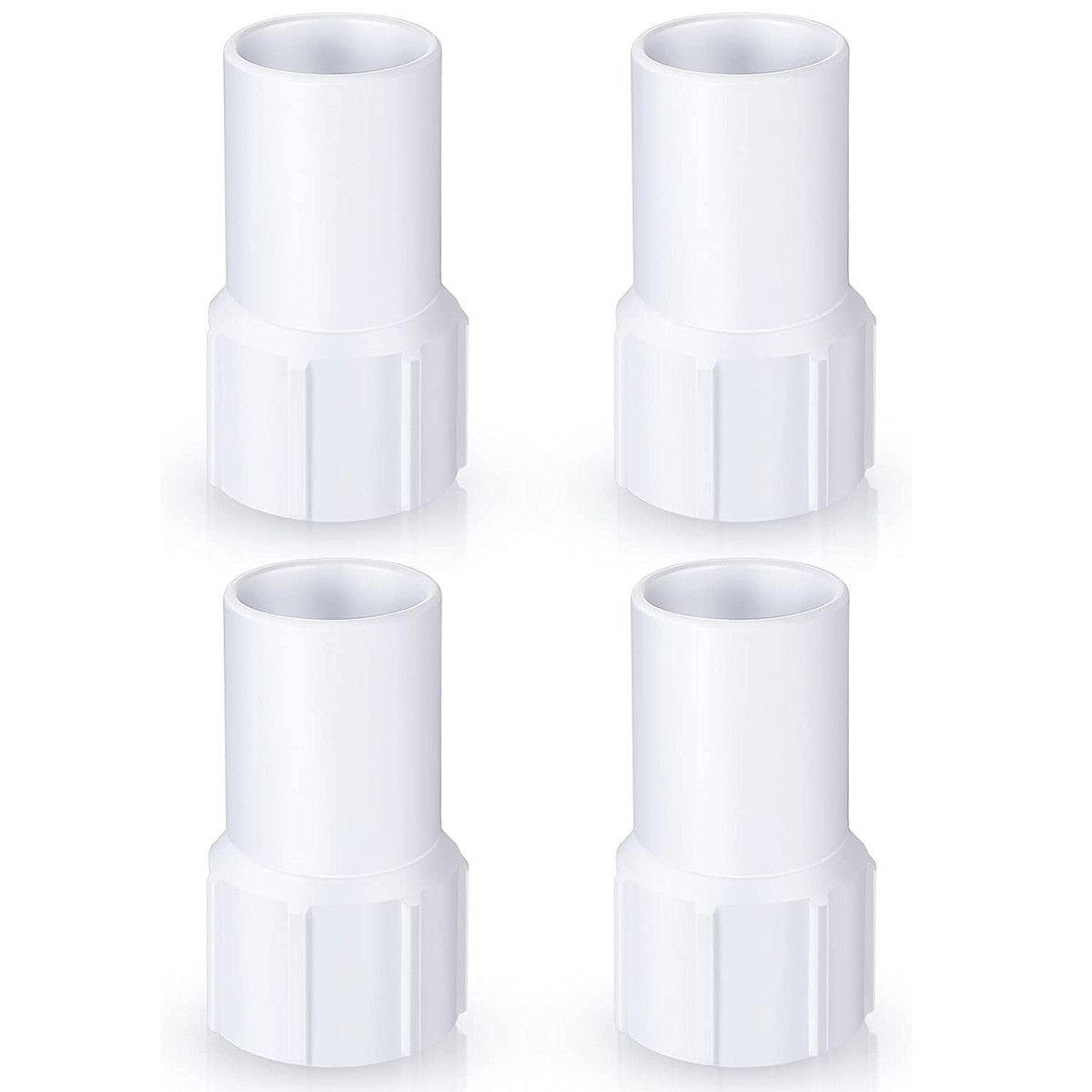 1 1/2 Inch Threaded Pool Vacuum Hose Cuffs Replacement, 4 Pcs