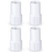 1 1/2 Inch Threaded Pool Vacuum Hose Cuffs Replacement, 4 Pcs