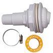 Pool Return Jet Kit Compatible for FibroPool, Eyeball Assembly, Clamp, Gaskets and PTFE Thread Tape, Compatible with above Ground Pools