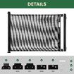 Retractable Baby Gate Safety Cat Enclosure Indoor Pet Dog Fence Guard Barrier Stairs Doorway Security 300cm Black