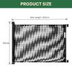 Retractable Baby Gate Safety Cat Enclosure Indoor Pet Dog Fence Guard Barrier Stairs Doorway Security 300cm Black